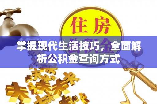 泰和掌握现代生活技巧，全面解析公积金查询方式
