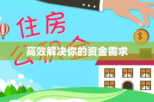 泰和高效解决你的资金需求