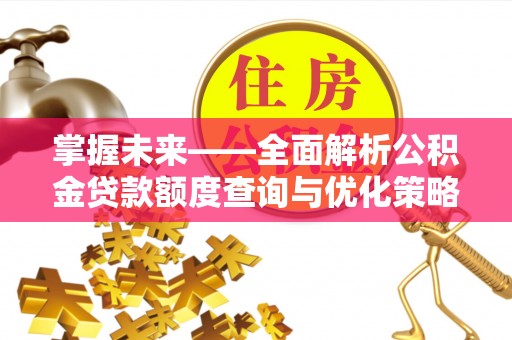 泰和掌握未来——全面解析公积金贷款额度查询与优化策略