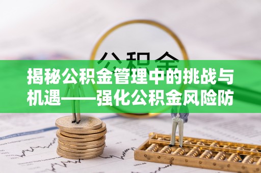 泰和揭秘公积金管理中的挑战与机遇——强化公积金风险防控的多维策略