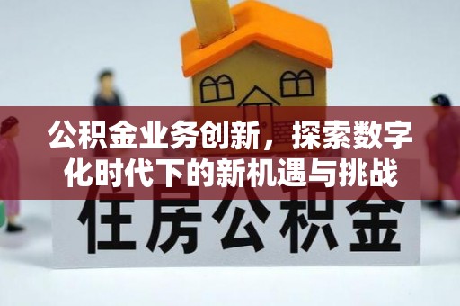 泰和公积金业务创新，探索数字化时代下的新机遇与挑战