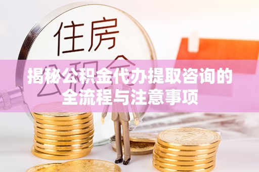 泰和揭秘公积金代办提取咨询的全流程与注意事项