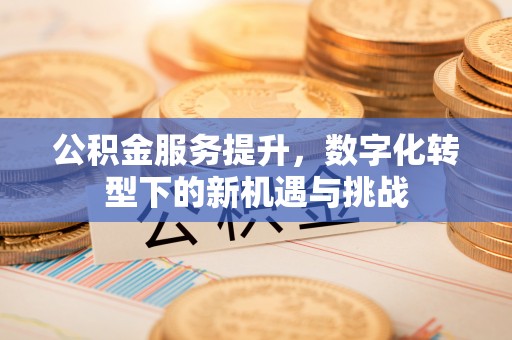 泰和公积金服务提升，数字化转型下的新机遇与挑战
