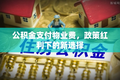 泰和公积金支付物业费，政策红利下的新选择