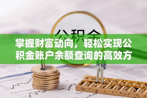 泰和掌握财富动向，轻松实现公积金账户余额查询的高效方式