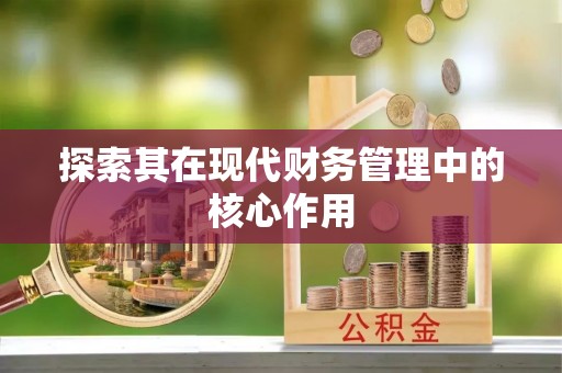 泰和探索其在现代财务管理中的核心作用