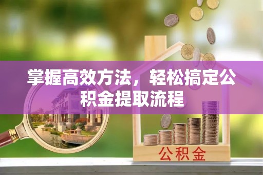 泰和掌握高效方法，轻松搞定公积金提取流程