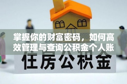 泰和掌握你的财富密码，如何高效管理与查询公积金个人账户信息