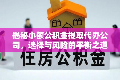 泰和揭秘小额公积金提取代办公司，选择与风险的平衡之道