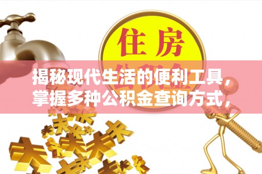 泰和揭秘现代生活的便利工具，掌握多种公积金查询方式，让财富管理更轻松