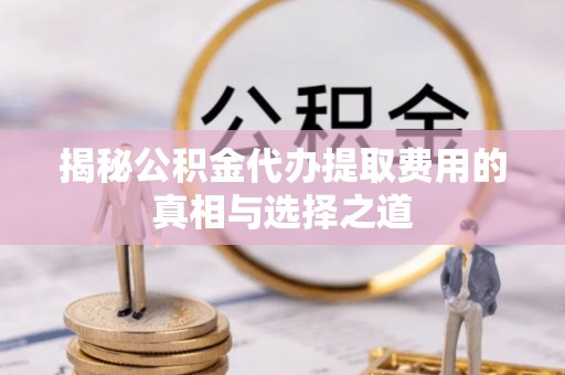 泰和揭秘公积金代办提取费用的真相与选择之道