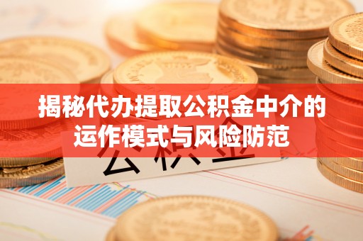 泰和揭秘代办提取公积金中介的运作模式与风险防范